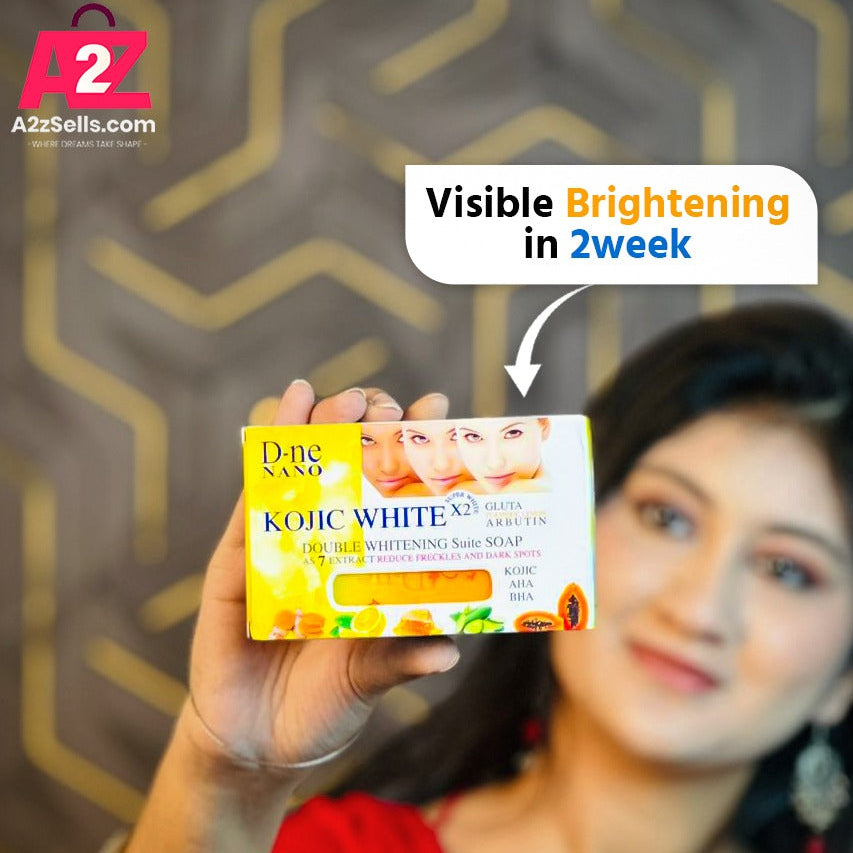 D-ne Nano Kojic Double Whitening Gluta Arbutin Soap