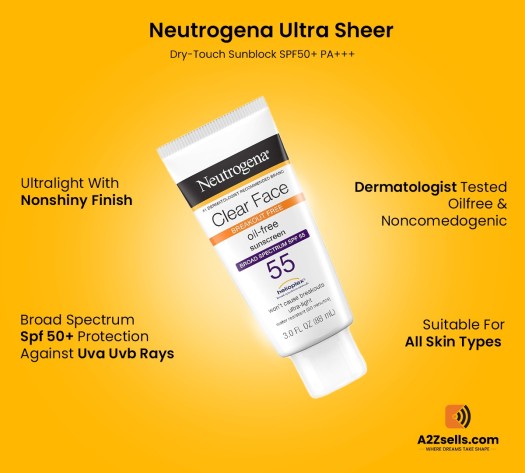 Neutrogena Ultra Sheer Clear Face SPF 55+(88ml)