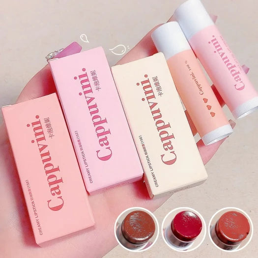 Cappuvini Creamy Lipstick 3 Pcs Set