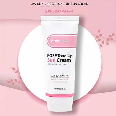 3w Clinic Rose Tone-Up Sun Cream Spf 50+ PA+++ 70ml