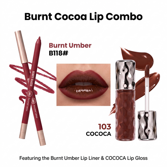 Beauty Glazed Burnt Cocoa Lip Combo