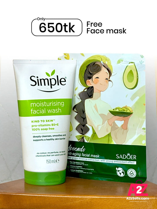 Simple Kind To Skin Moisturising Facial Wash 150 ml