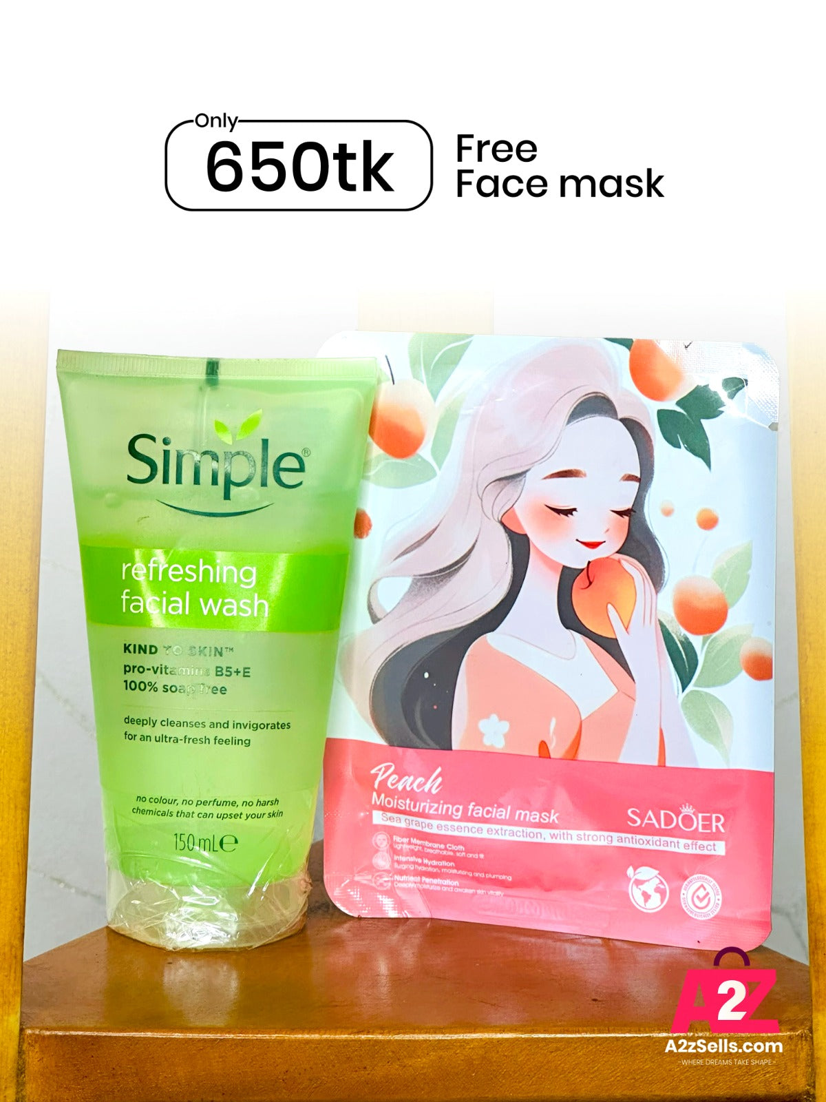 Simple Kind To Skin Refreshing Facial Wash 150ml