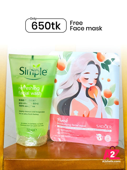 Simple Kind To Skin Refreshing Facial Wash 150ml